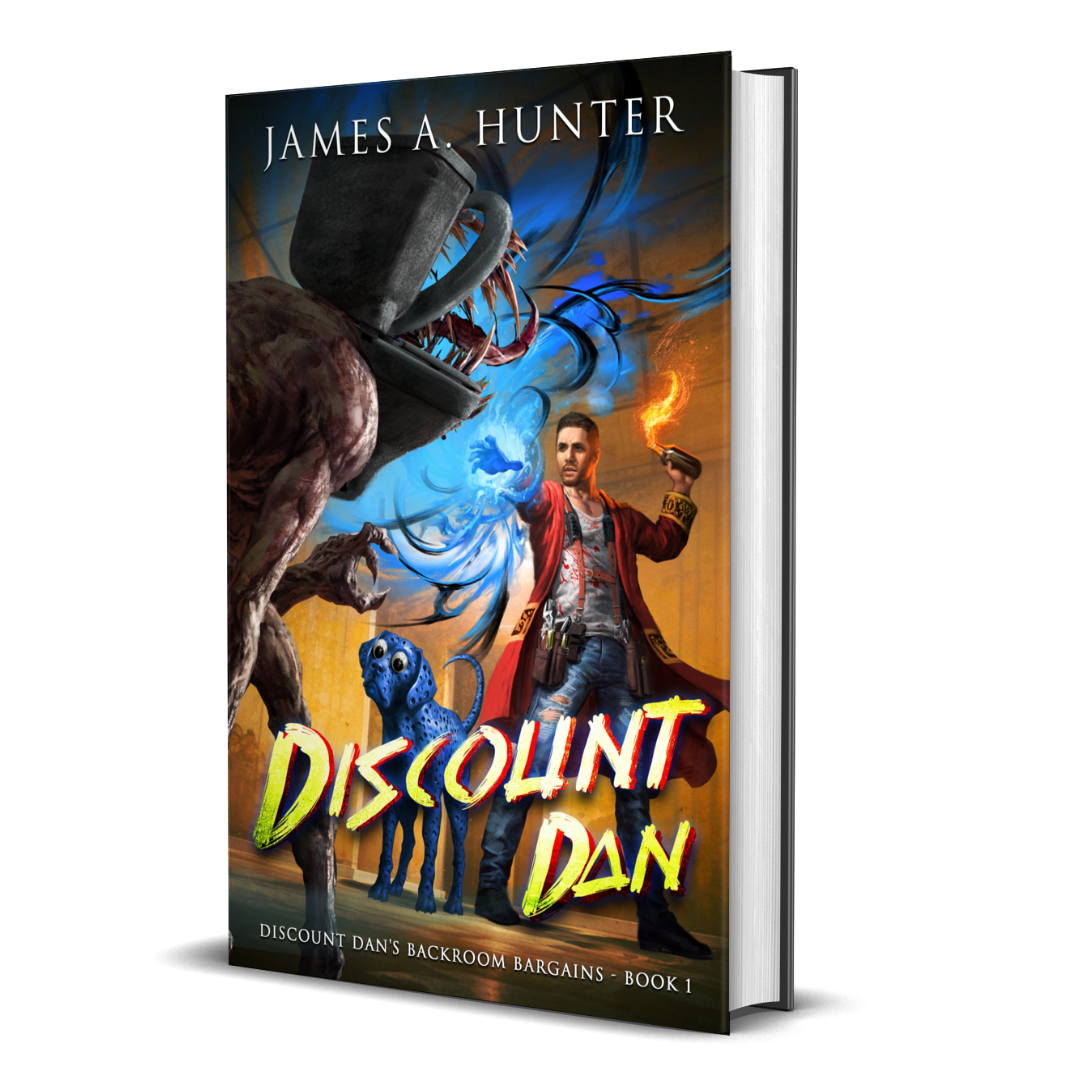 Discount Dan: A LitRPG Adventure (Discount Dan's Backroom Bargains Book 1) SIGNED Hardback